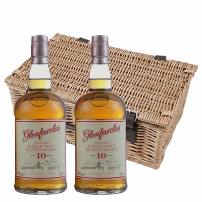 Glenfarclas 10 Year Old 70cl Twin Hamper (2x70cl)